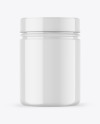 Glossy Protein Jar Mockup