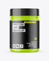 Glossy Protein Jar Mockup