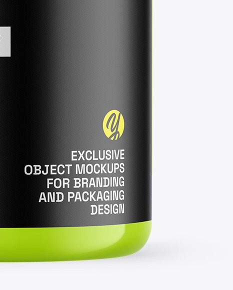 Glossy Protein Jar Mockup