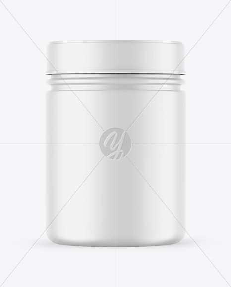 Matte Protein Jar Mockup Matte Protein Jar Mockup