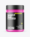 Matte Protein Jar Mockup Matte Protein Jar Mockup
