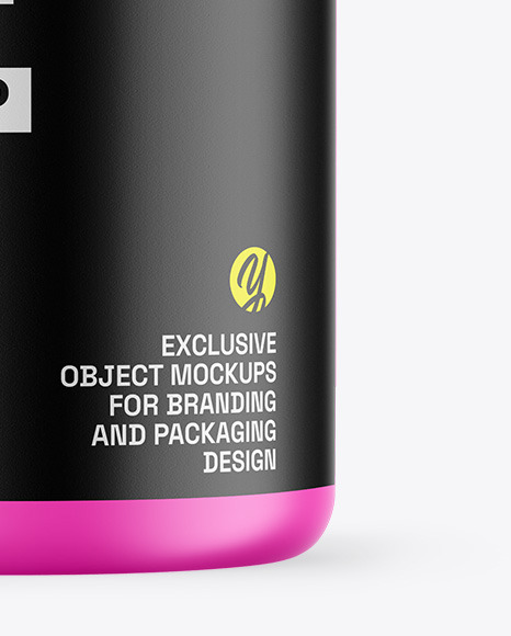 Matte Protein Jar Mockup Matte Protein Jar Mockup