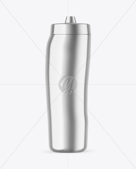 Metallic Sport Bottle Mockup Metallic Sport Bottle Mockup