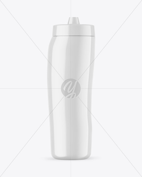 Glossy Sport Bottle Mockup
