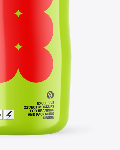 Glossy Sport Bottle Mockup