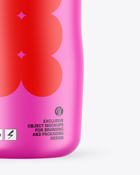 Matte Sport Bottle Mockup