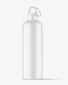 Matte Metallic Water Bottle Mockup