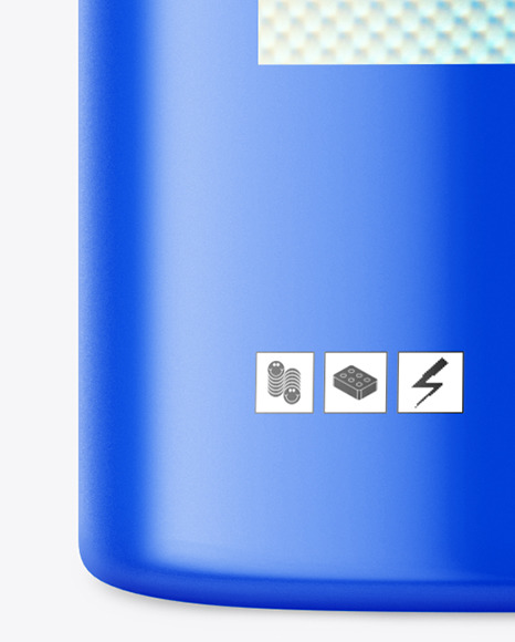 Matte Metallic Water Bottle Mockup