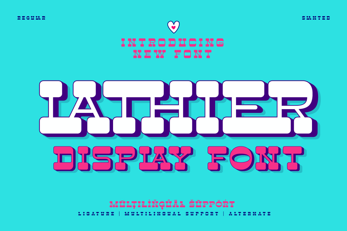 Lathier - Display Font