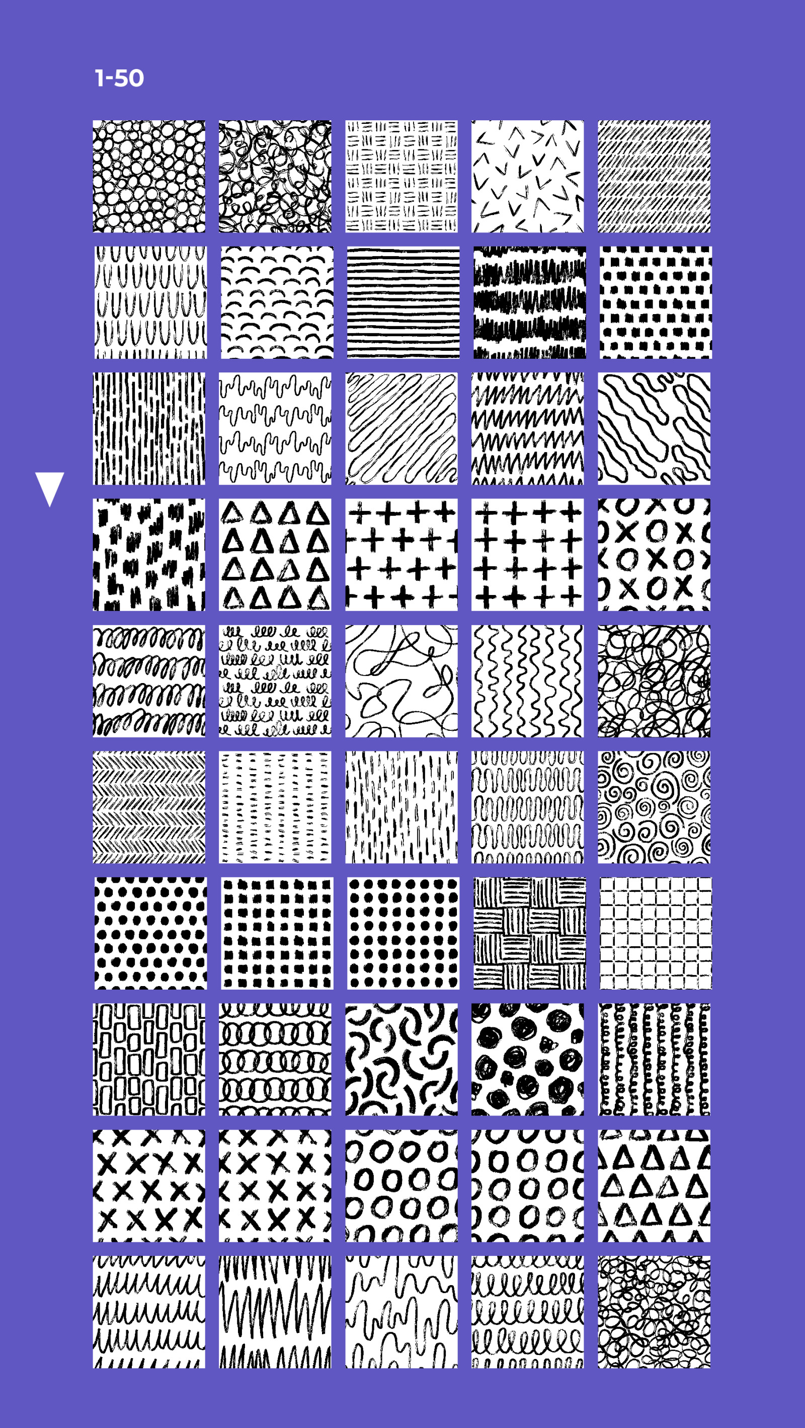 200 Hand Drawn Seamless Patterns