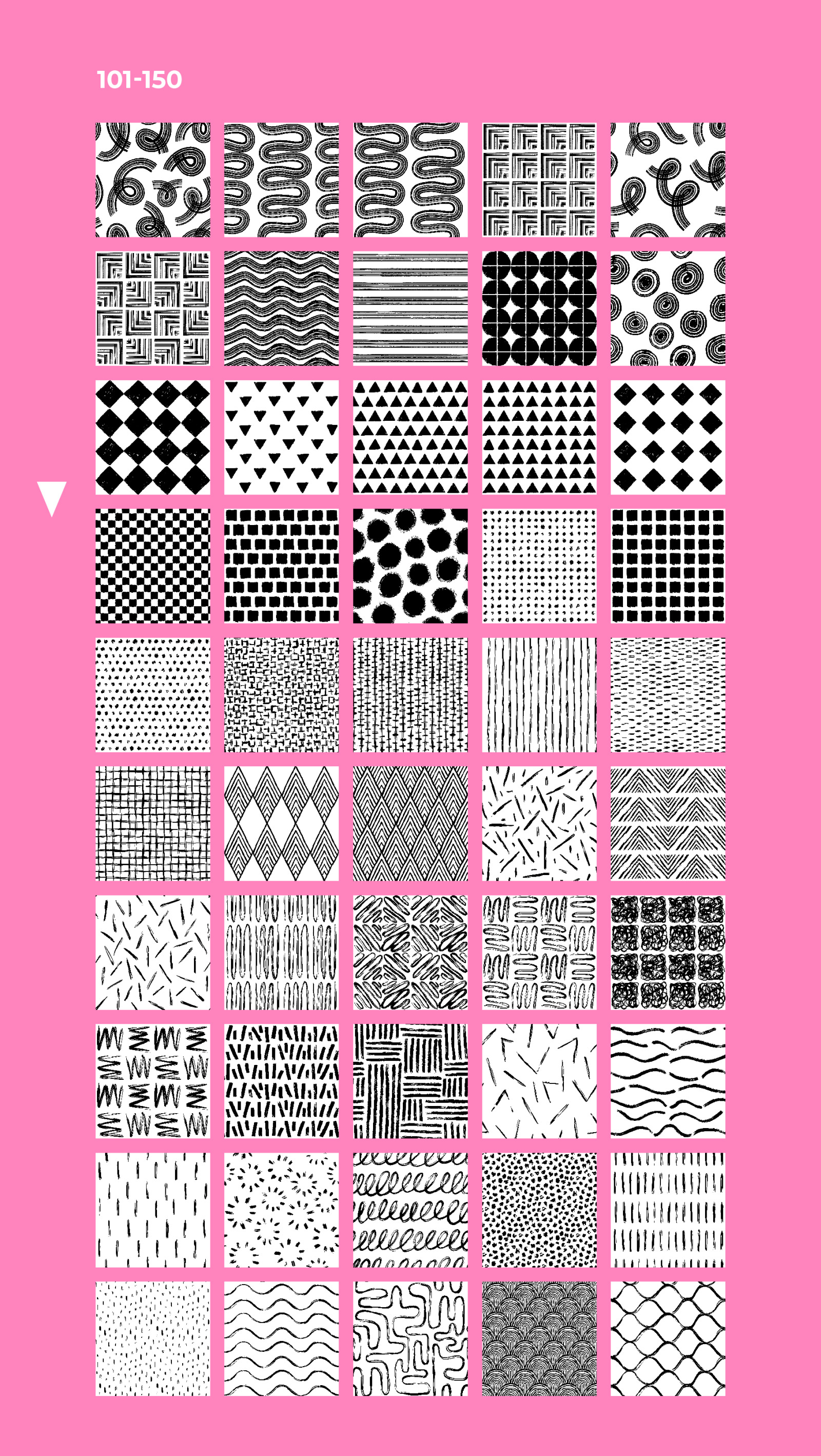 200 Hand Drawn Seamless Patterns