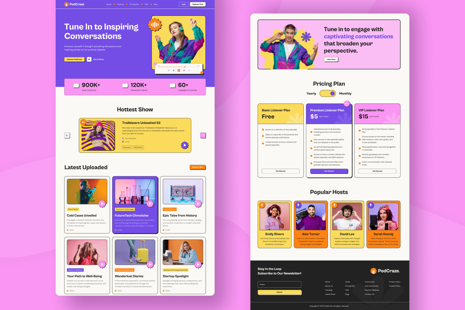 PodCraze - Audio Podcast Landing Page PodCraze - Audio Podcast Landing Page