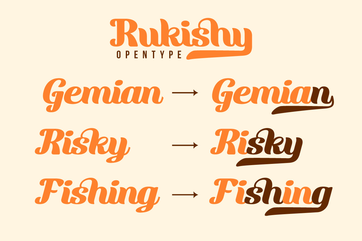 Rukishy - Script Font Rukishy - Script Font