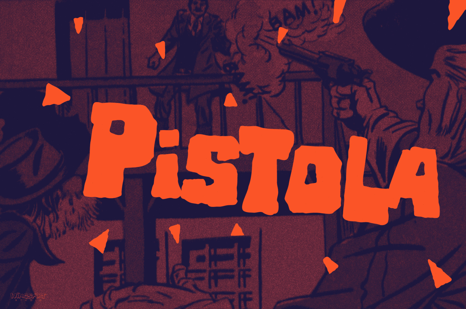 Violencia - An Illustrated Wild West Font Violencia - An Illustrated Wild West Font