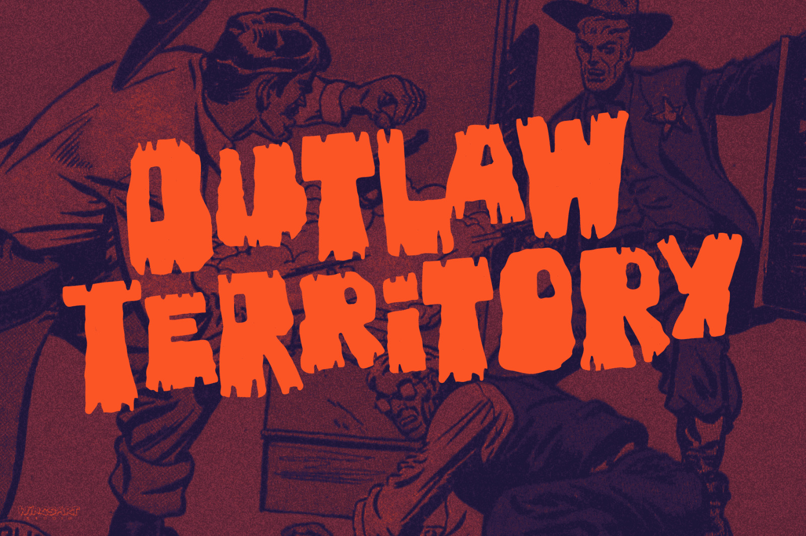 Violencia - An Illustrated Wild West Font Violencia - An Illustrated Wild West Font