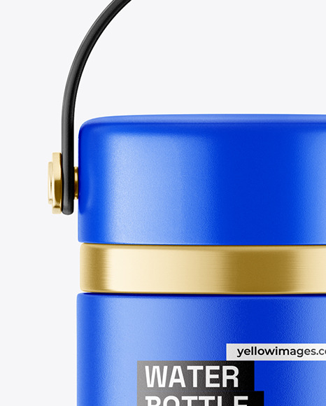 Matt Vacuum Water Bottle Mockup