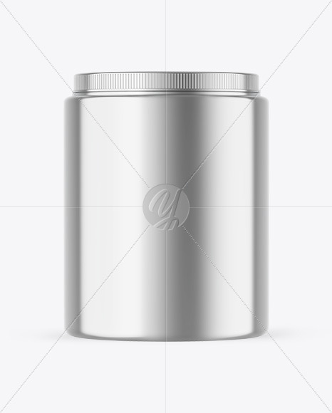 Metallic Protein Jar Mockup