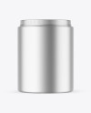 Matte Metallic Protein Jar Mockup Matte Metallic Protein Jar Mockup