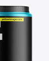 Matte Metallic Protein Jar Mockup Matte Metallic Protein Jar Mockup