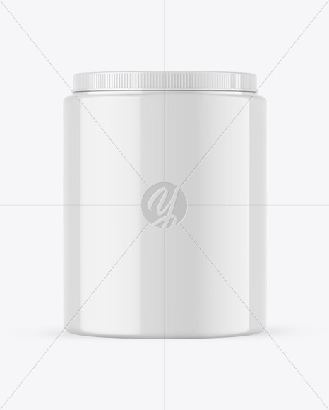 Glossy Protein Jar Mockup Glossy Protein Jar Mockup