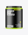 Glossy Protein Jar Mockup