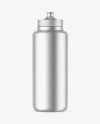 Matte Metallic Sport Bottle Mockup