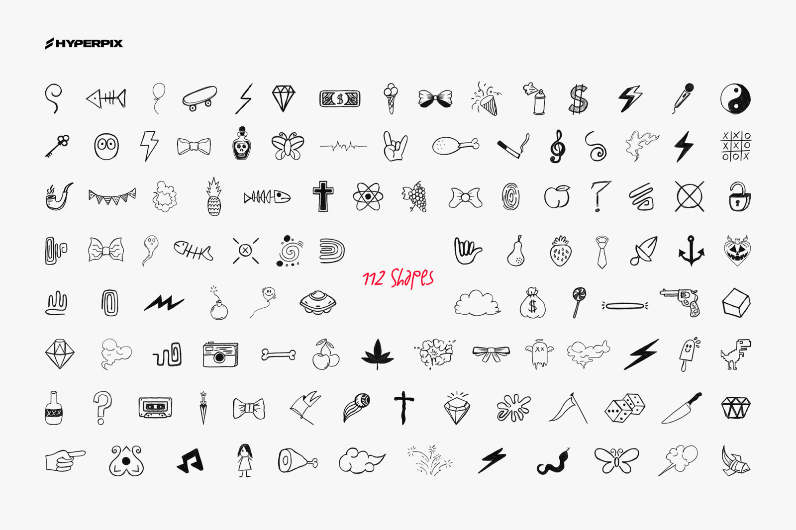 Hyper Hand Drawn - 1000 PNG Elements Hyper Hand Drawn - 1000 PNG Elements
