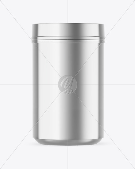 Metallic Protein Jar Mockup