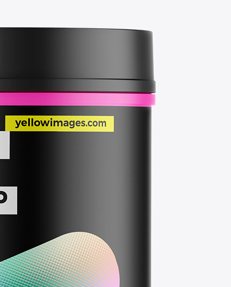 Matte Protein Jar Mockup