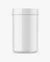 Glossy Protein Jar Mockup