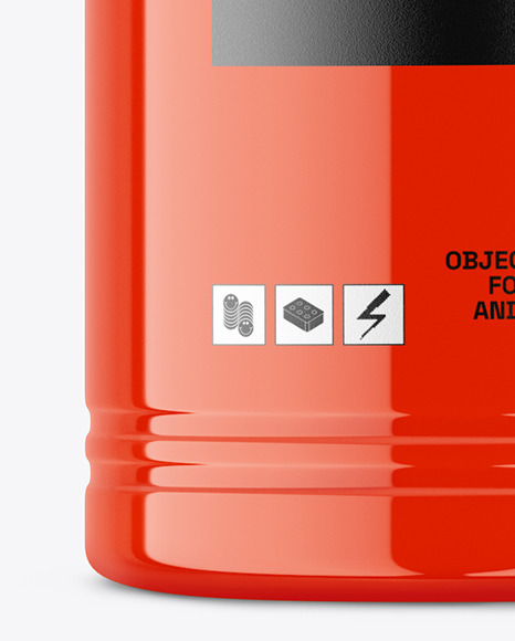 Glossy Vacuum Water Bottle Mockup