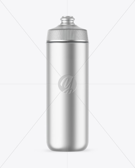 Matte Metallic Sport Bottle Mockup