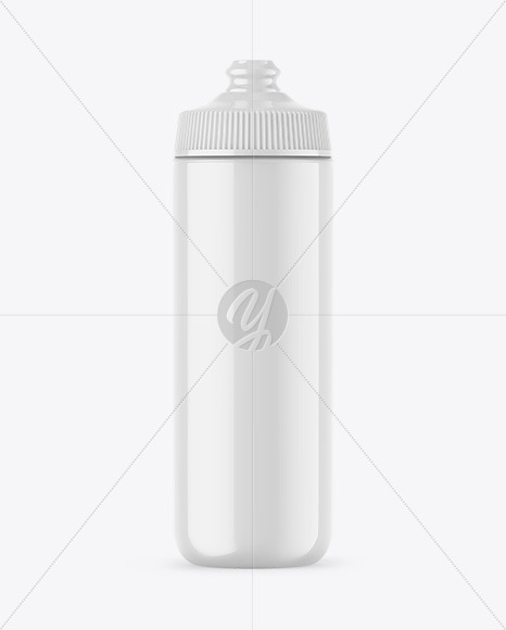 Glossy Sport Bottle Mockup