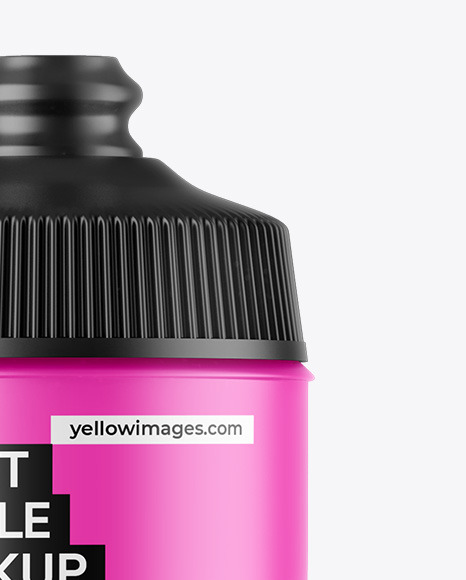 Matte Sport Bottle Mockup