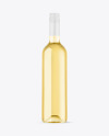 Clear Glass White Wine Bottle Mockup