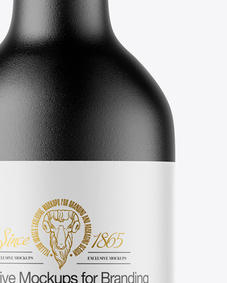 Ceramic Wine Bottle Mockup