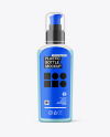 Frosted Liquid Soap Cosmetic Bottle with Pump Mockup