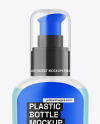 Frosted Liquid Soap Cosmetic Bottle with Pump Mockup