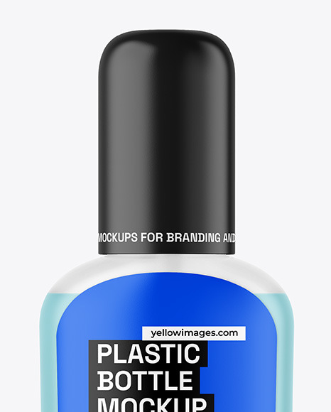 Frosted Liquid Soap Cosmetic Bottle with Pump Mockup