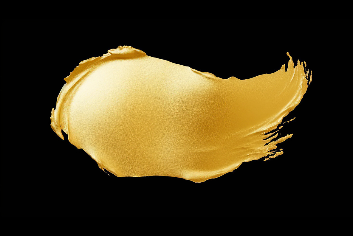 Golden brush strokes Golden brush strokes