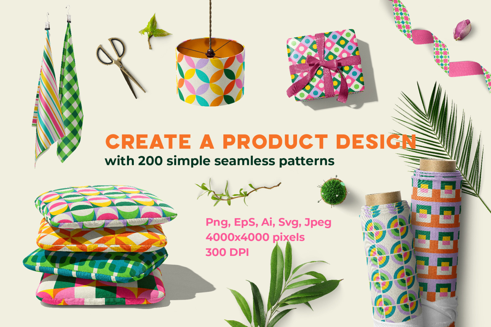 Simple Geometric Seamless Patterns