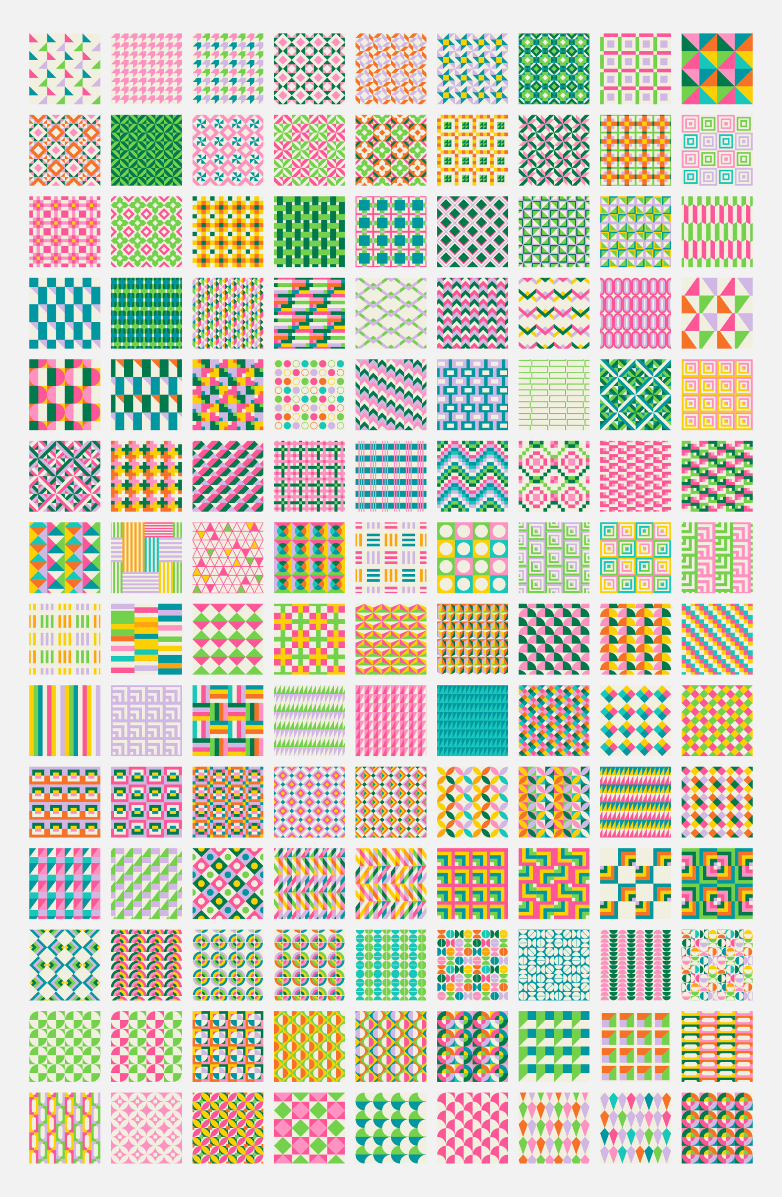 Simple Geometric Seamless Patterns