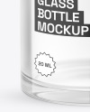 Glass Bottle w/ Wooden Cap Mockup