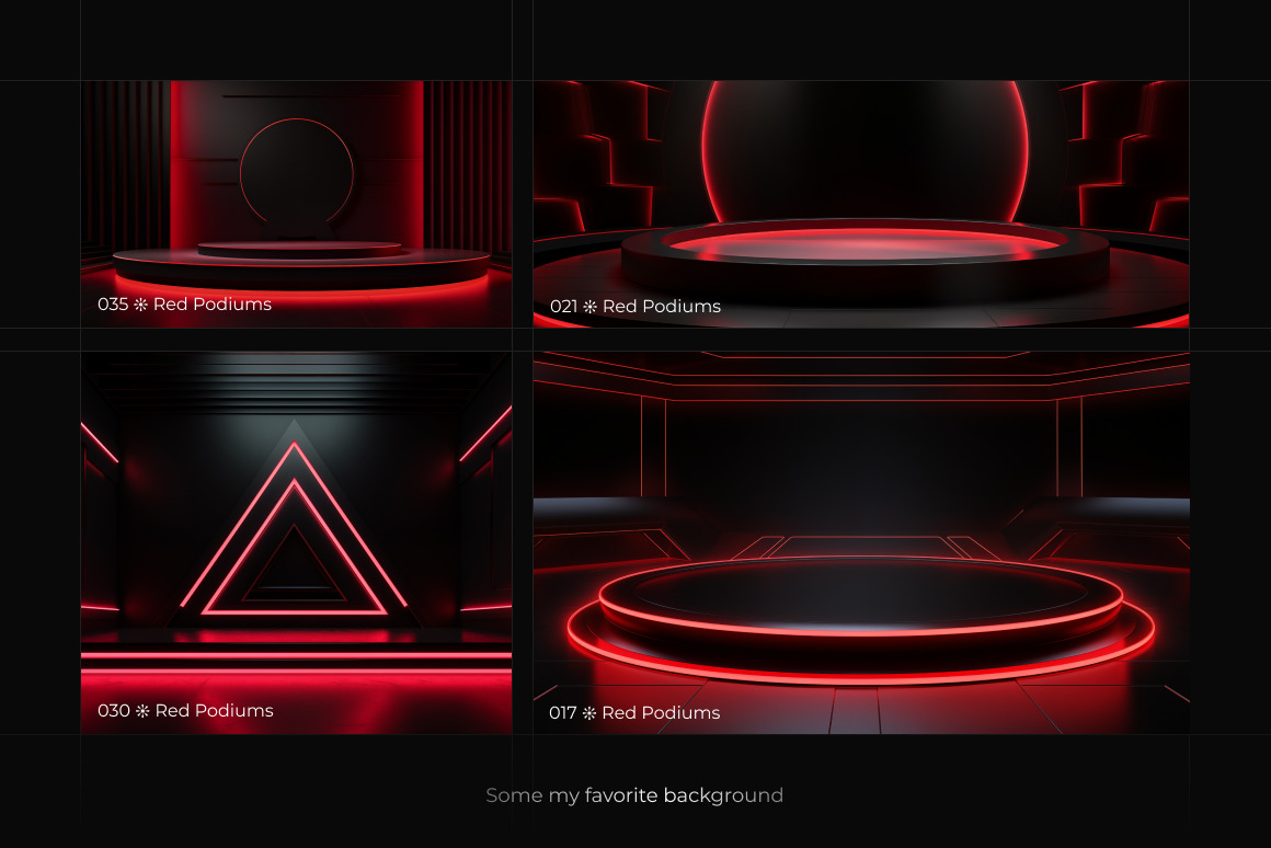 Red Podiums ❊ Background Set Red Podiums ❊ Background Set