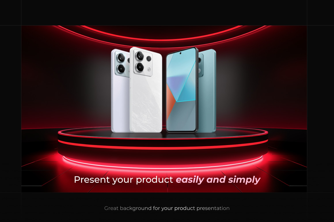 Red Podiums ❊ Background Set Red Podiums ❊ Background Set