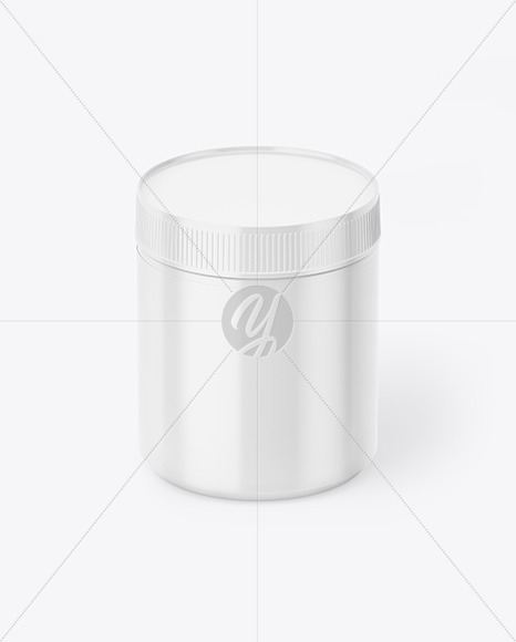 Glossy Plastic Stain Remover Jar Mockup