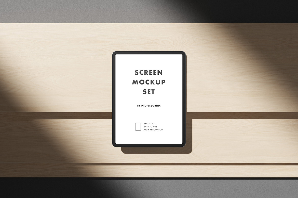 iPad Pro Screen Mockup Set iPad Pro Screen Mockup Set