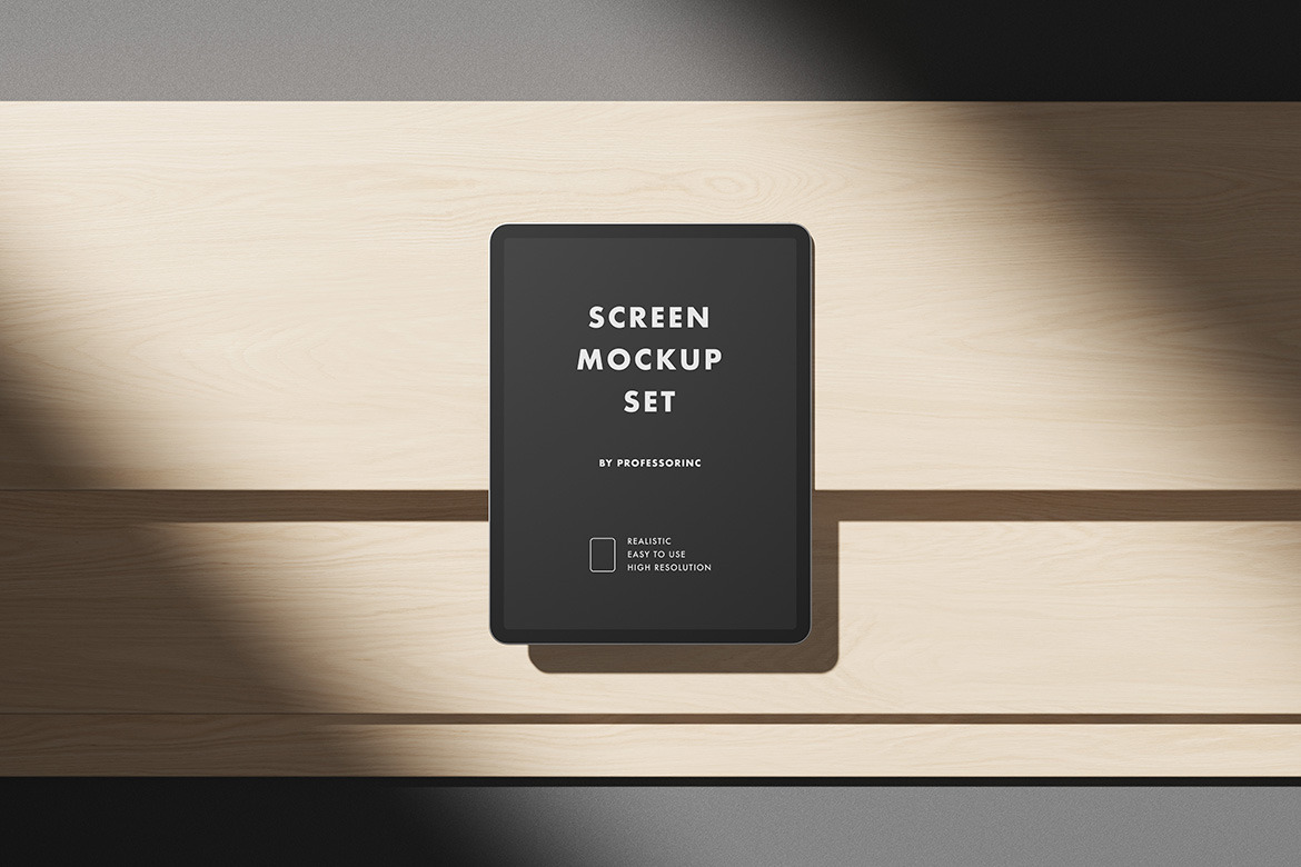 iPad Pro Screen Mockup Set iPad Pro Screen Mockup Set