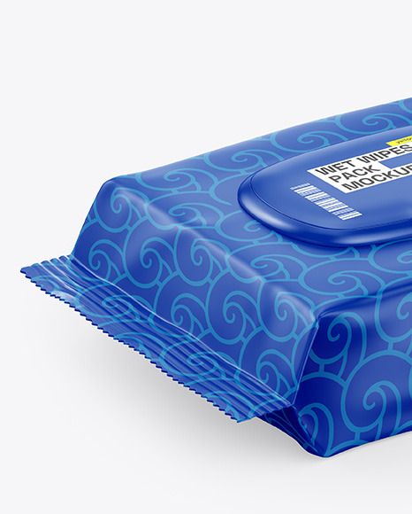 Wet Wipes Pack With Plastic Cap Mockup