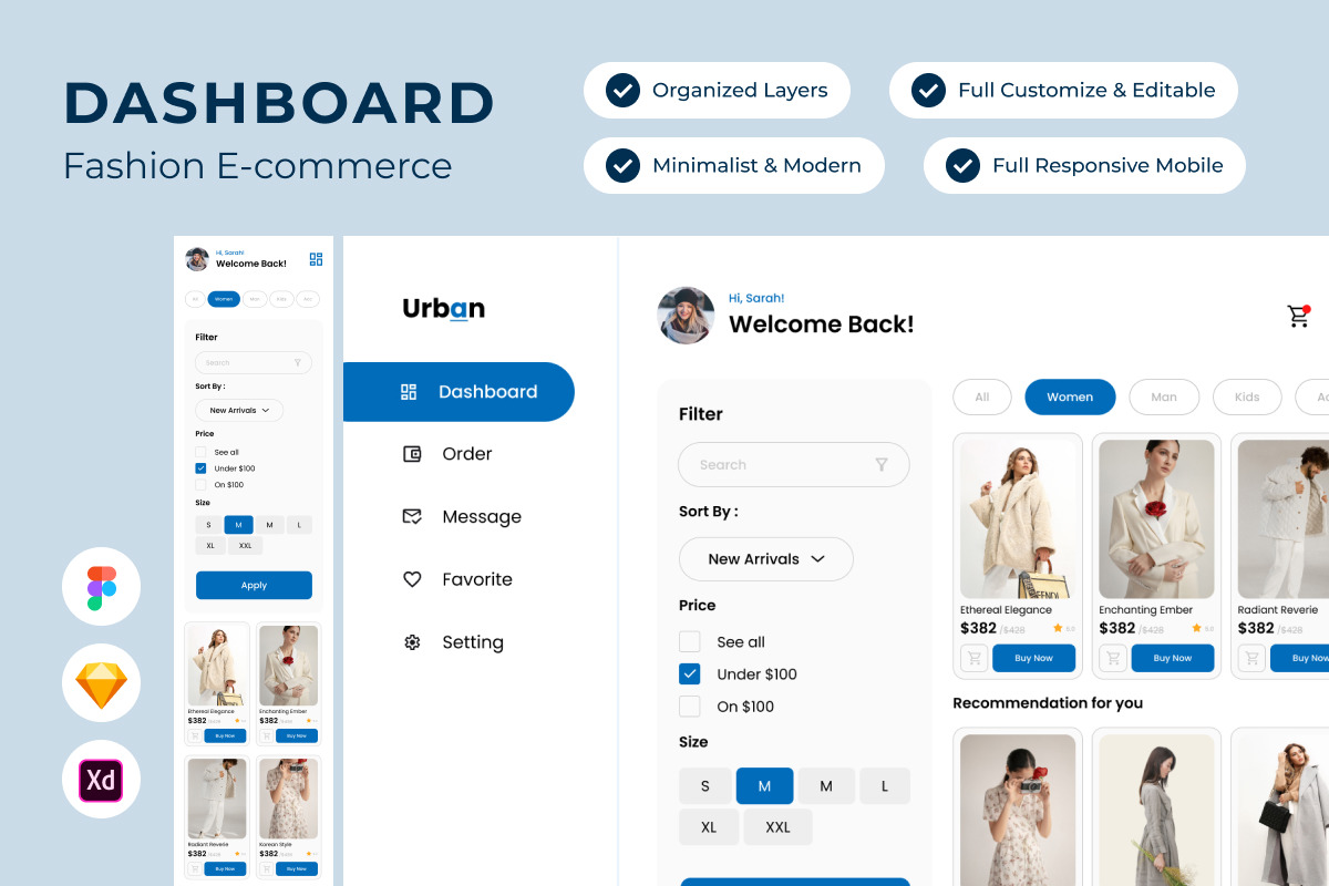 Urban - Dashboard Fashion E-commerce V2